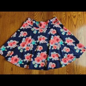 Floral circle skirt